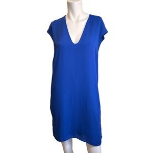 Aritzia Babaton Royal Blue Shift Dress with Pockets size XS NWOT